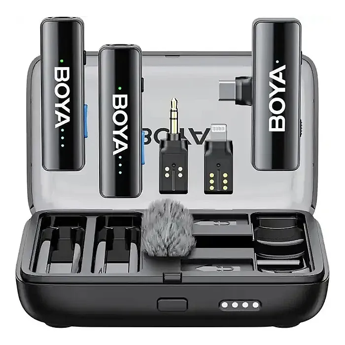 BOYA BOYALINK 2 Wireless Lavalier Microphone for iPhone Camera...